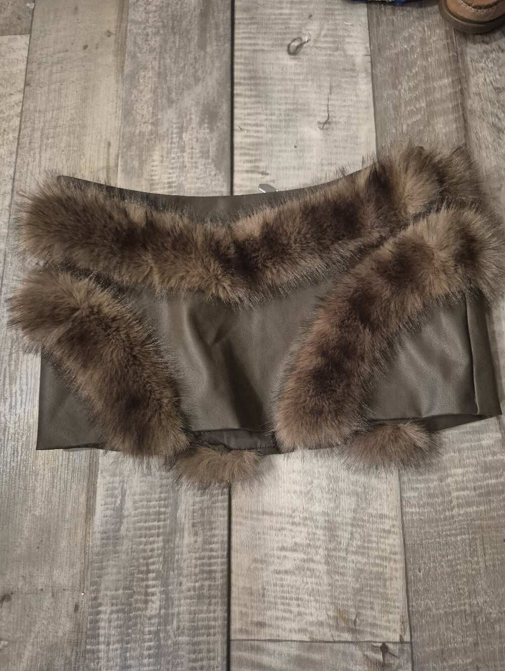 OW Collection Bela **Mini Skirt Only** Faux Leather S NWT - Picture 4 of 8